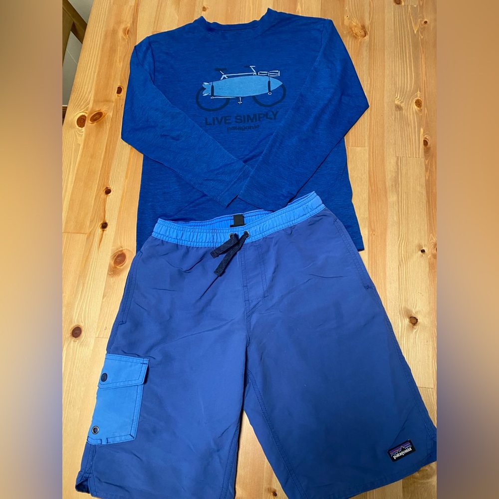 Patagonia Swim- Long Sleeve swim top + Swim Short